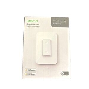 WEMO Wi-Fi Smart Light Switch Dimmer Apple Home Kit White NEW Sealed
